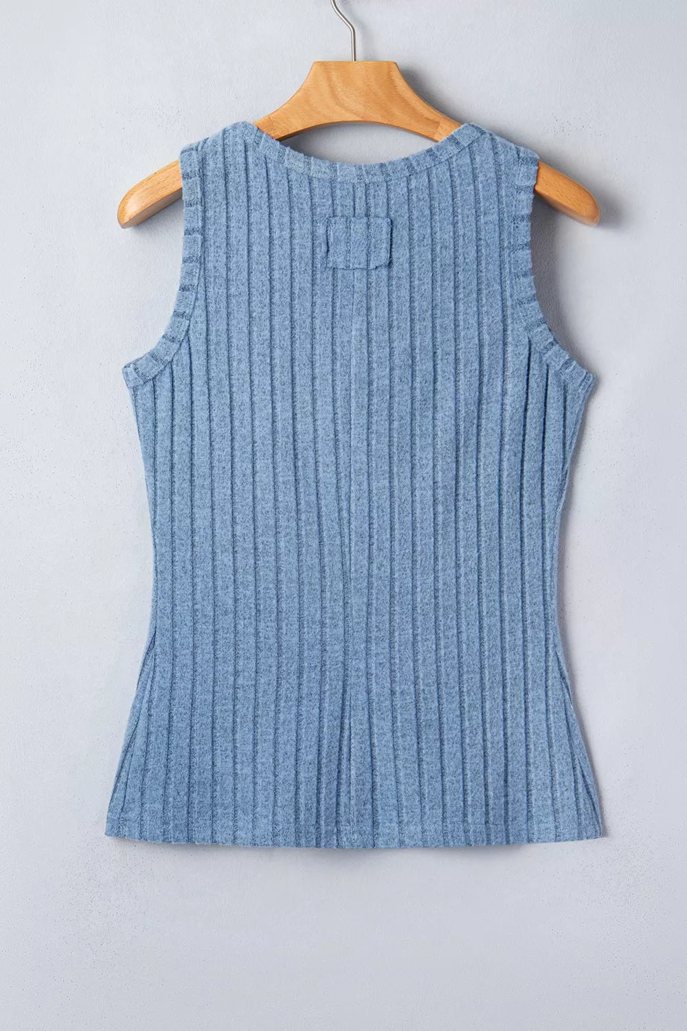 Mineral-Wash Ribbed Vest Top