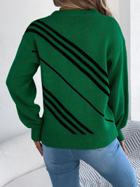 Relaxed Striped Crew-Neck Jumper