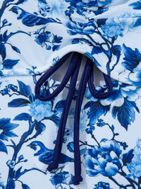 Cutout Ruffled Spaghetti Strap One-Piece Swimwear