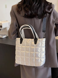 Quilted Bubble Crossbody Tote