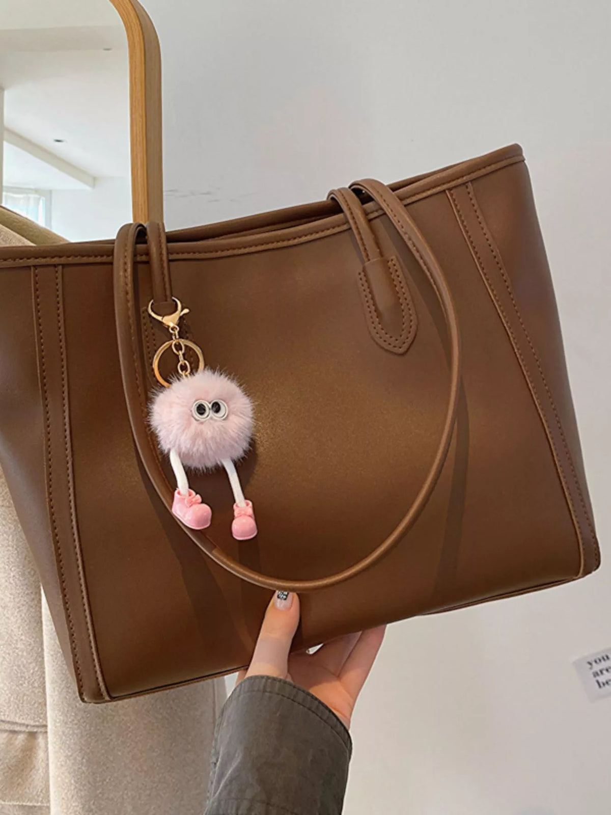 Everyday Faux-Leather Tote Bag