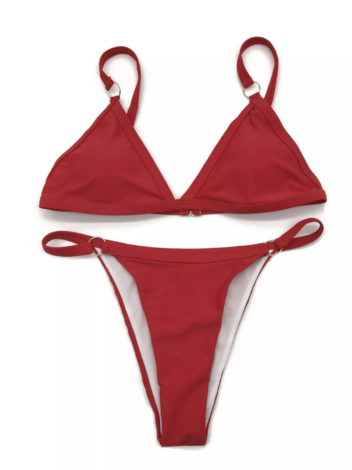 Golden Ring-Detail Bikini Set