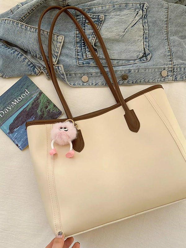 Everyday Faux-Leather Tote Bag
