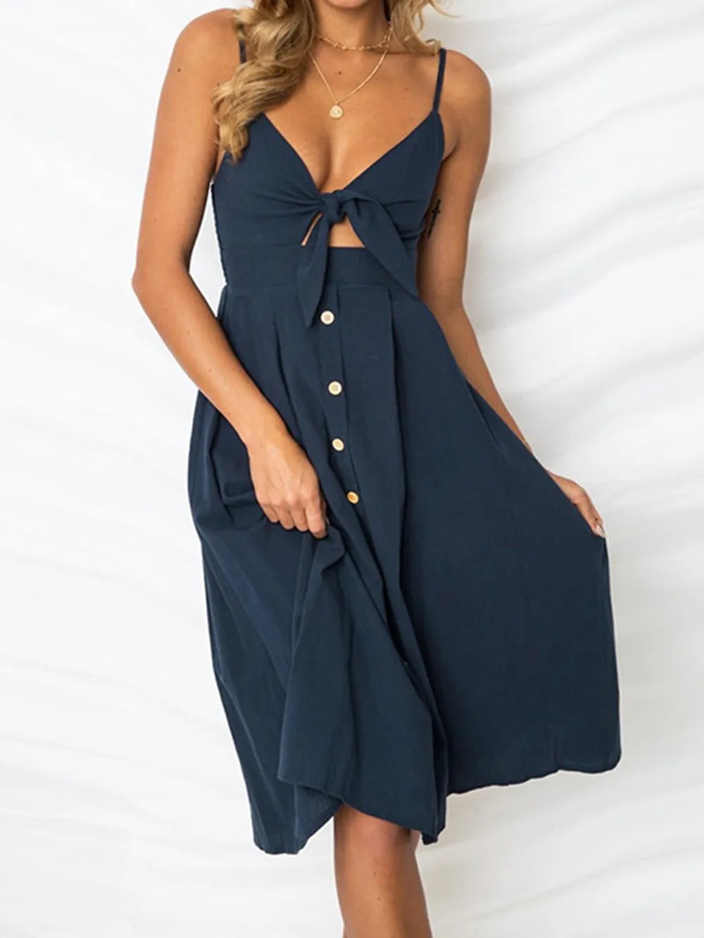 Sunshine Bow-Front Sweetheart Sundress