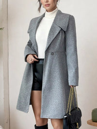 Tailored Double-Breasted Wool-Blend Coat