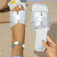 Minimalist Woven Slider Sandals
