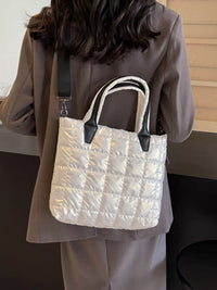 Quilted Bubble Crossbody Tote