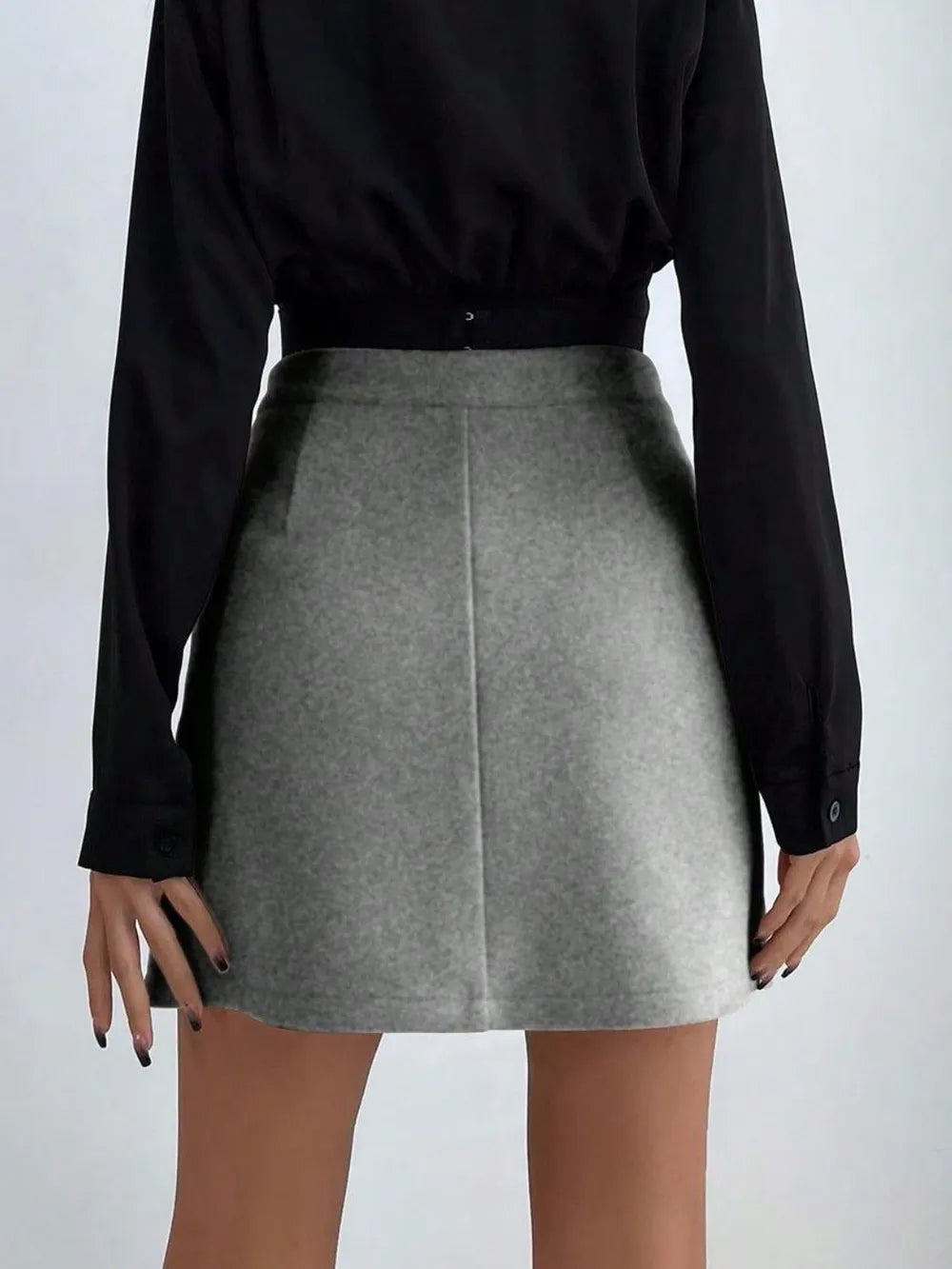 Soho Buttoned Mini Skirt