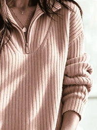 Textured Half-Zip Jumper