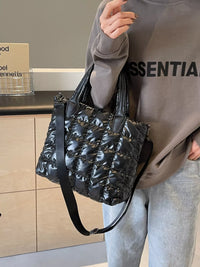 Quilted Bubble Crossbody Tote