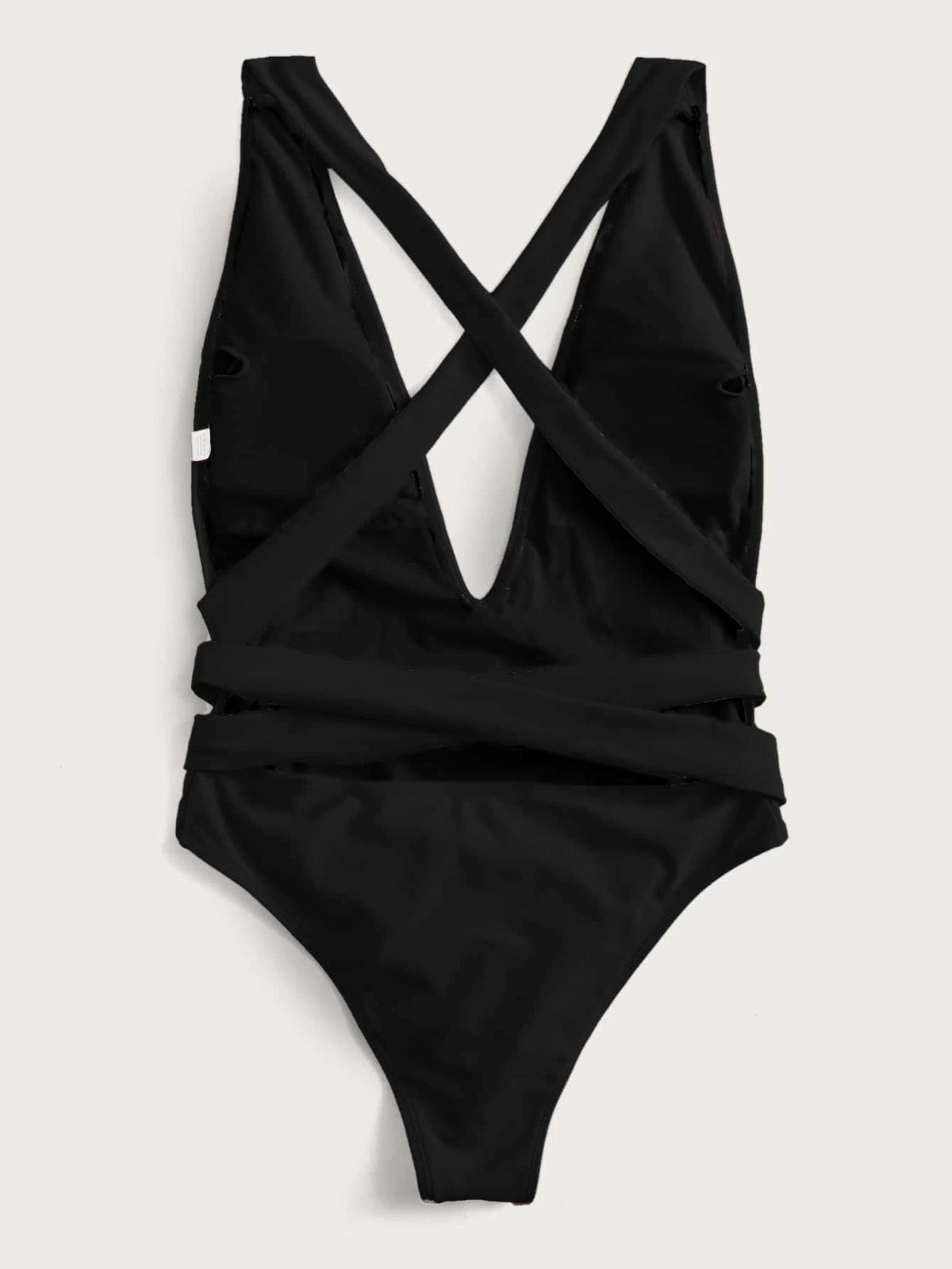 Hot Pink Plunge Wrap Swimsuit