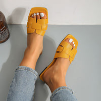 Minimalist Woven Slider Sandals