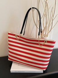 Breton Stripe Chain Shoulder Bag