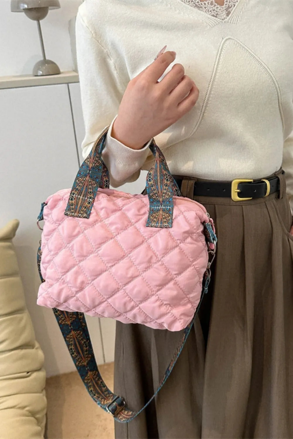 Cloud-Quilted Slouch Handbag