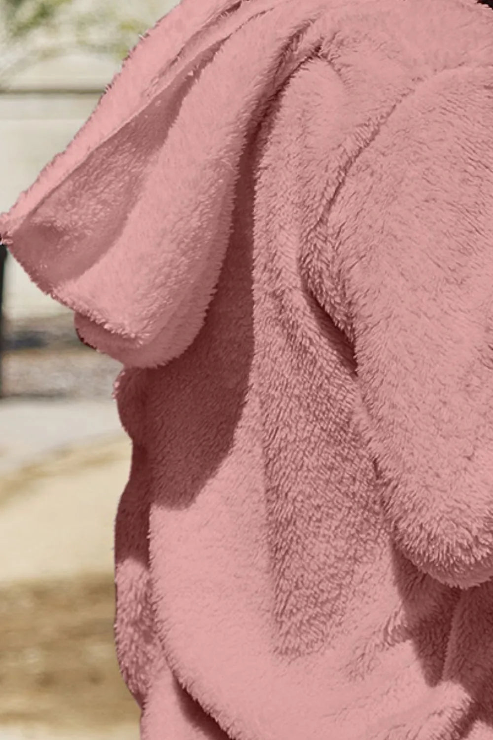 Cosy Teddy Hooded Jacket with Pockets