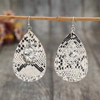 Sequin Teardrop Statement Earrings