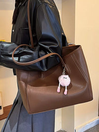 Everyday Faux-Leather Tote Bag