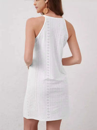 Broderie Anglaise Sleeveless Mini Dress