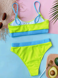Lilac Scoop-Neck Two-Piece Swim Set