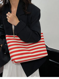 Breton Stripe Chain Shoulder Bag