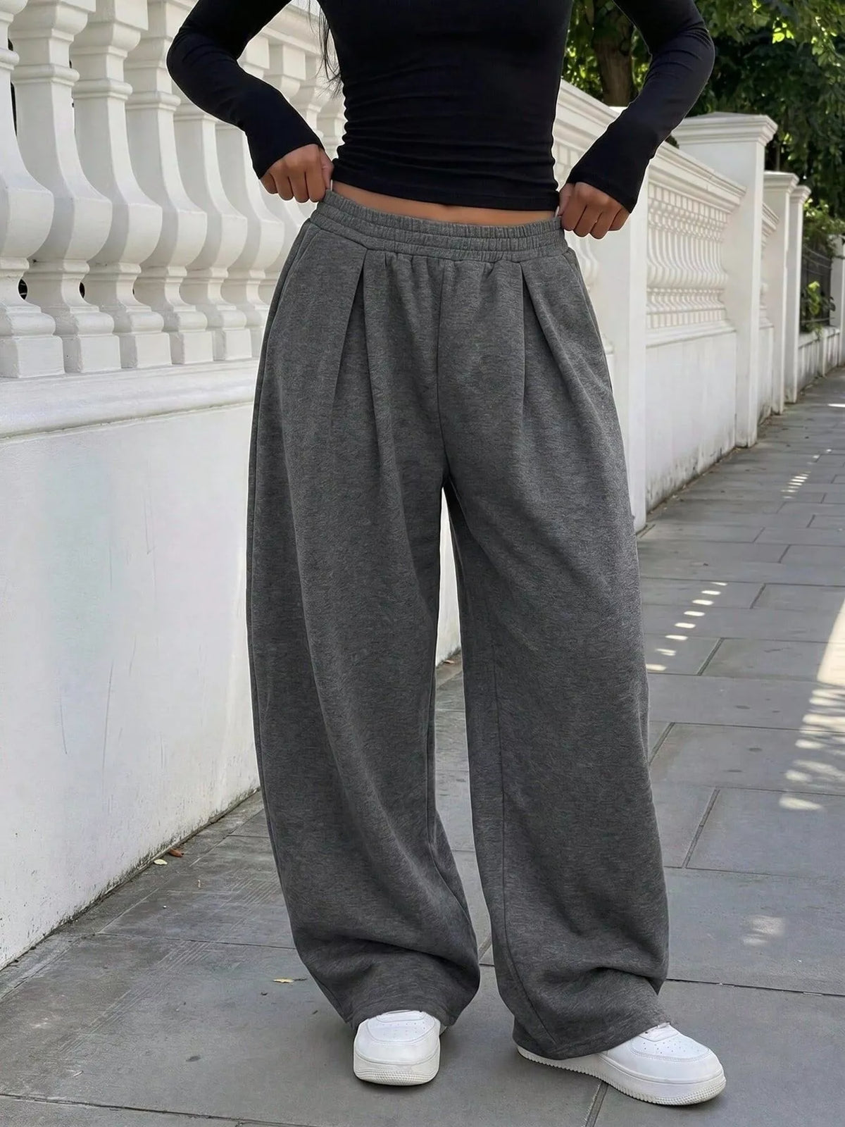 Wide-Leg Lounge Joggers
