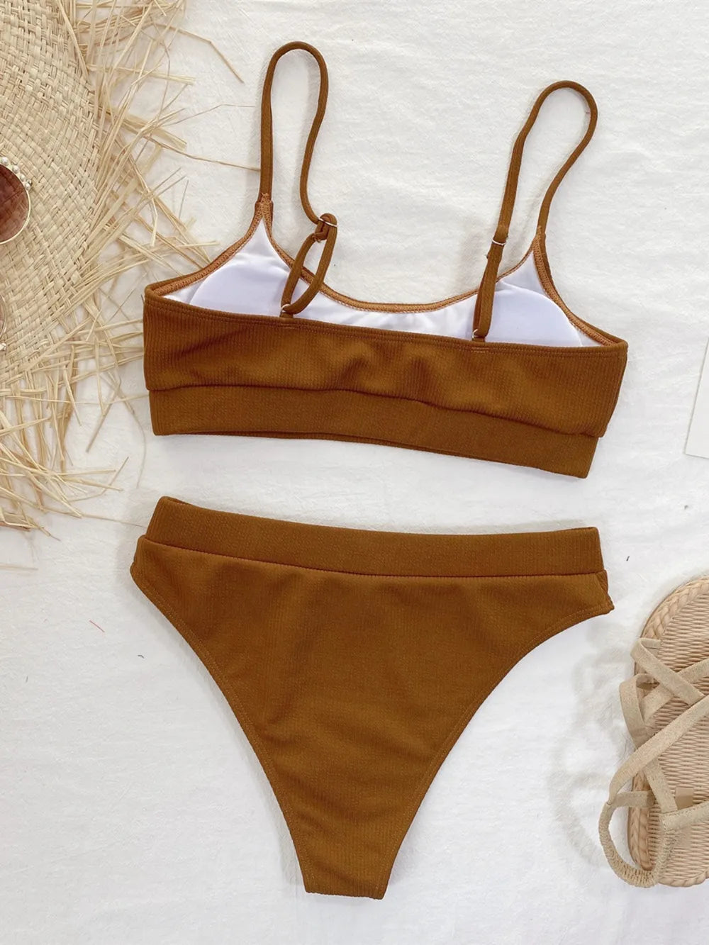 Lilac Scoop-Neck Two-Piece Swim Set