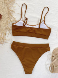 Lilac Scoop-Neck Two-Piece Swim Set