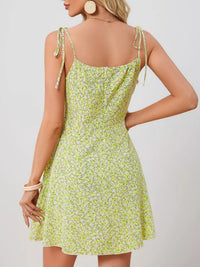 Wildflower Tie-Strap Mini Dress