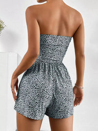 Strapless Ruched Bandeau Playsuit