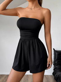 Strapless Ruched Bandeau Playsuit