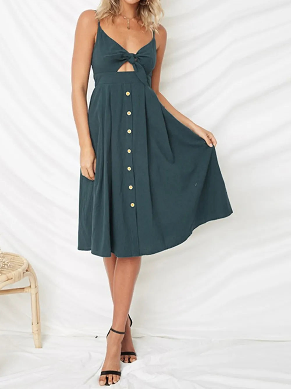 Sunshine Bow-Front Sweetheart Sundress