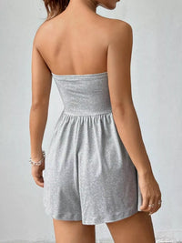 Strapless Ruched Bandeau Playsuit