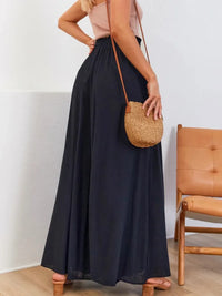 Terracotta High-Waist Palazzo Trousers