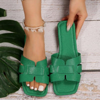 Minimalist Woven Slider Sandals