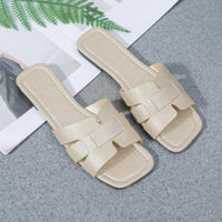Minimalist Woven Slider Sandals