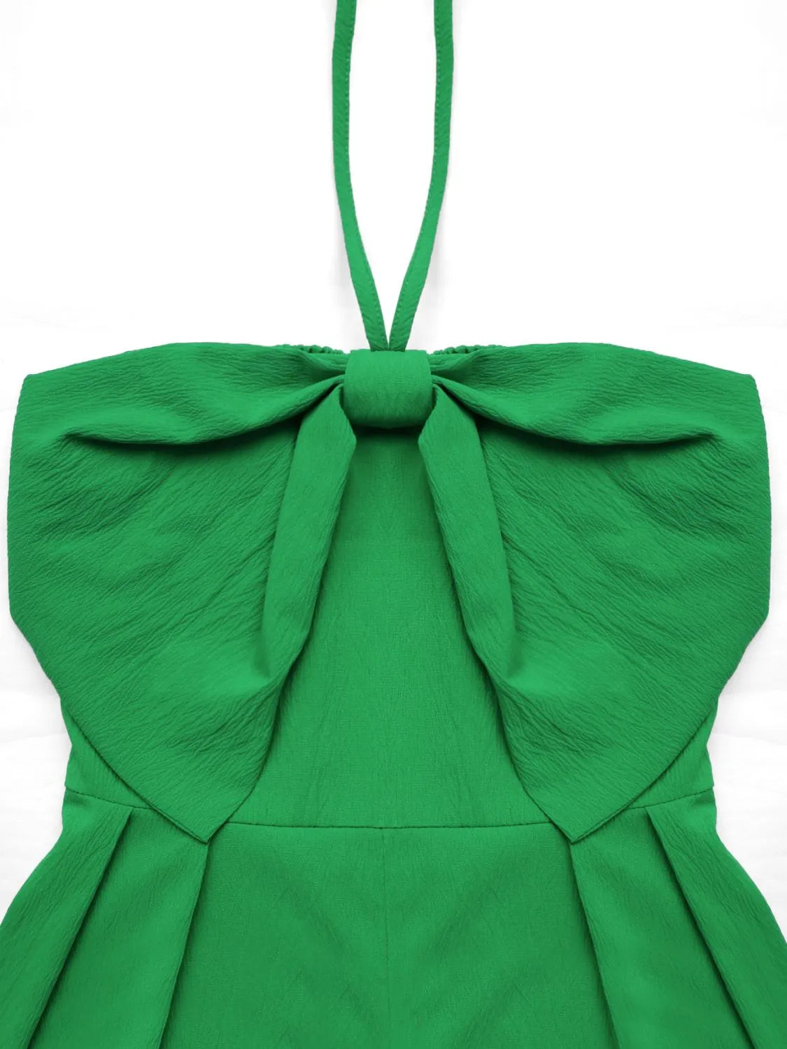 Emerald Bow Halter Playsuit