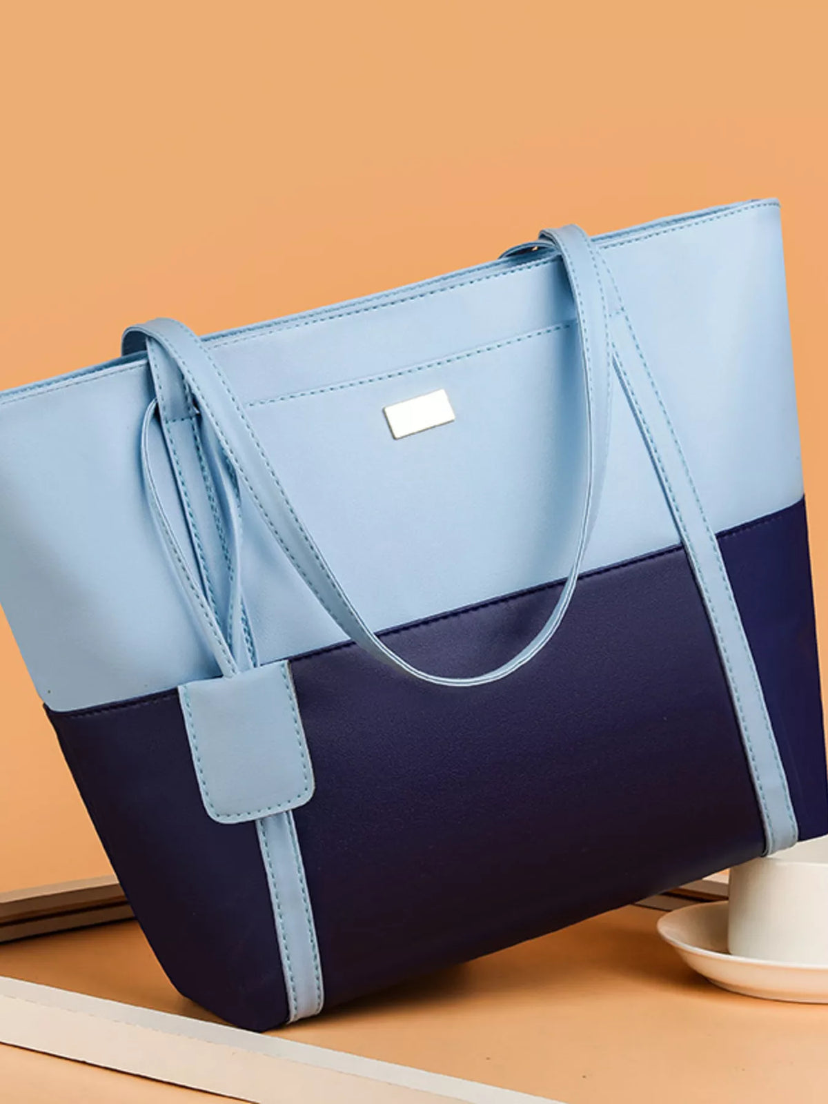 Coastal Two-Tone Tote Bag