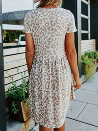 Leopard Babydoll Tee Dress