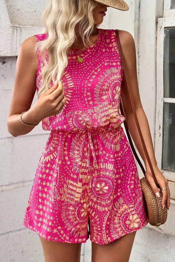 Boho Sunset Sleeveless Playsuit
