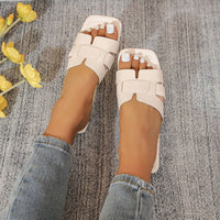 Minimalist Woven Slider Sandals