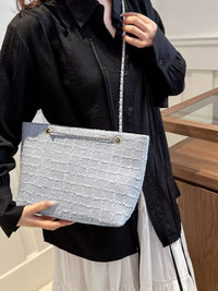 Pastel Tweed Chain Shoulder Bag