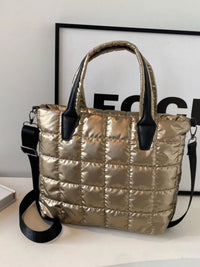 Quilted Bubble Crossbody Tote
