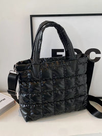 Quilted Bubble Crossbody Tote