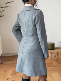 Tailored Double-Breasted Wool-Blend Coat