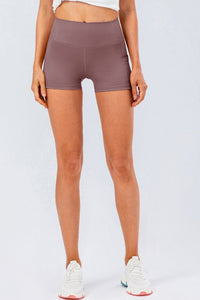 Wide-Waistband Slim-Fit Gym Shorts