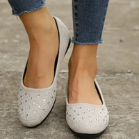 Crystal-Embellished Ballet Flats