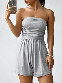 Strapless Ruched Bandeau Playsuit