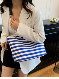 Breton Stripe Chain Shoulder Bag