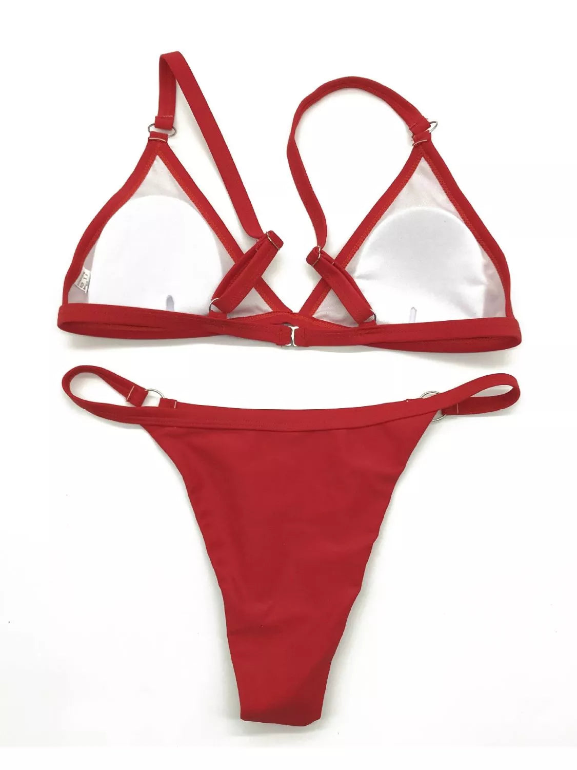Golden Ring-Detail Bikini Set