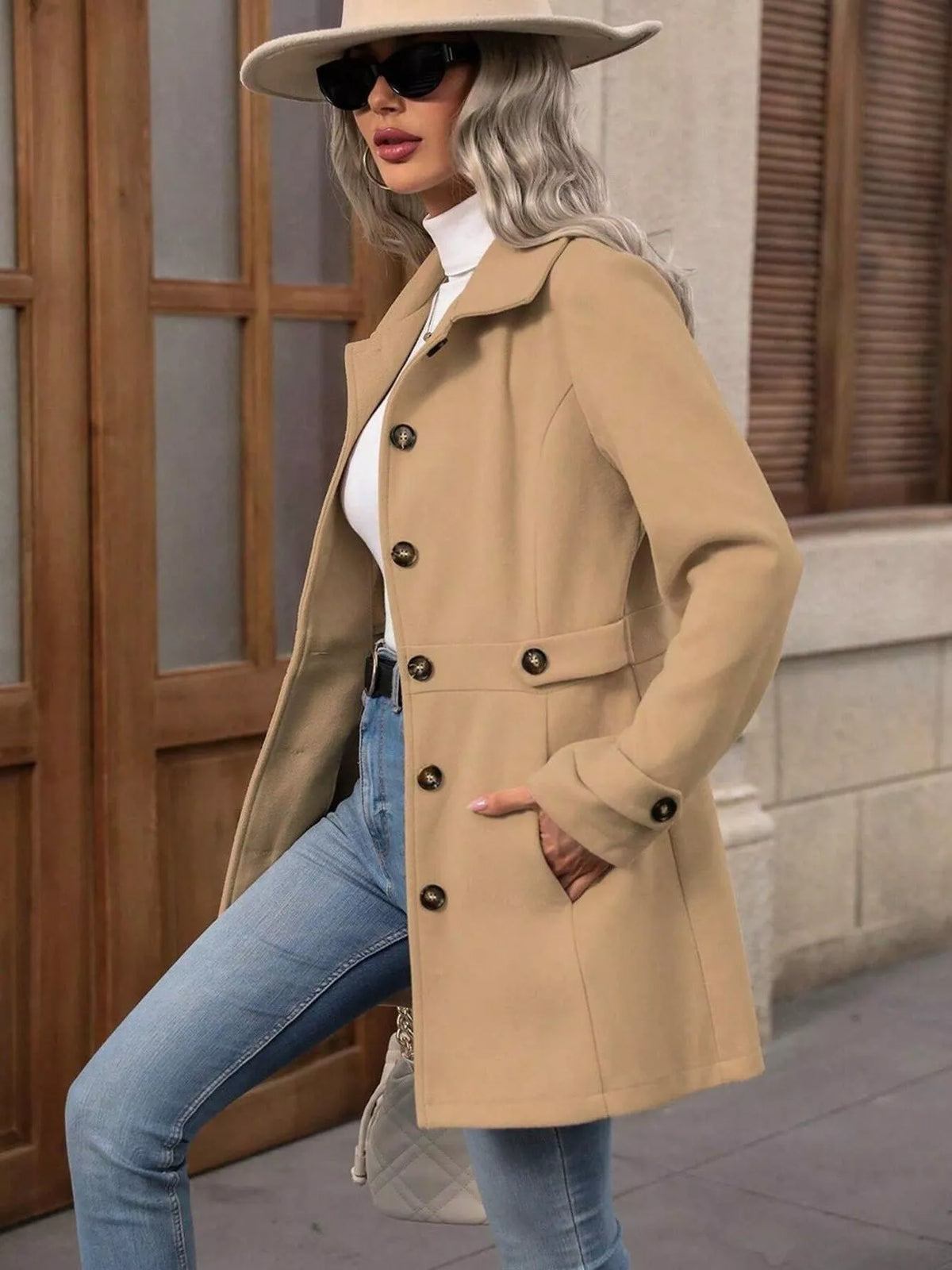 Belted Longline Trench Coat